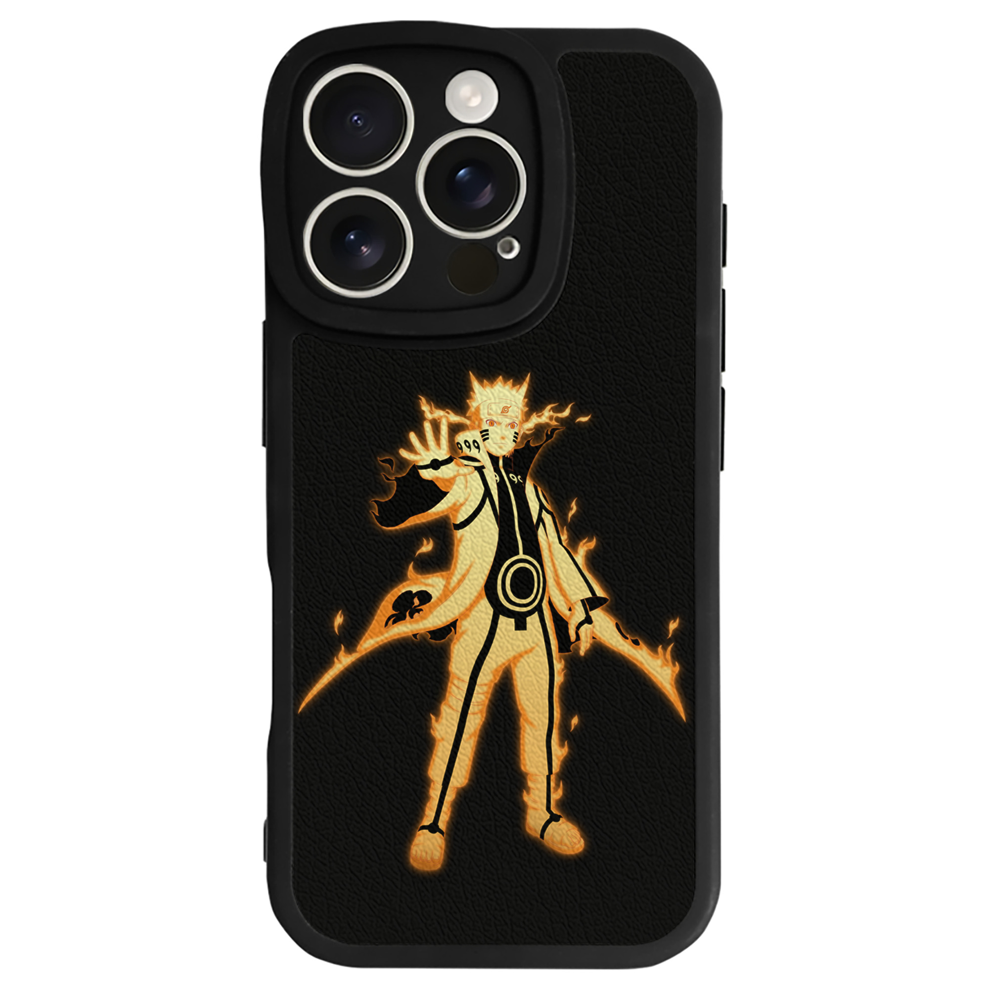 （画像用） NARUTO -ナルト- うずまき ナルト Uzumaki Naruto 【iPhone 16シリーズ対応】シリコンスマホケース（レザー調） 材質：シリコン